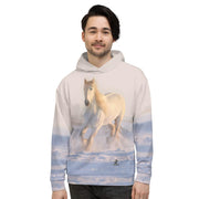 Snowy White Horse Unisex Hoodie